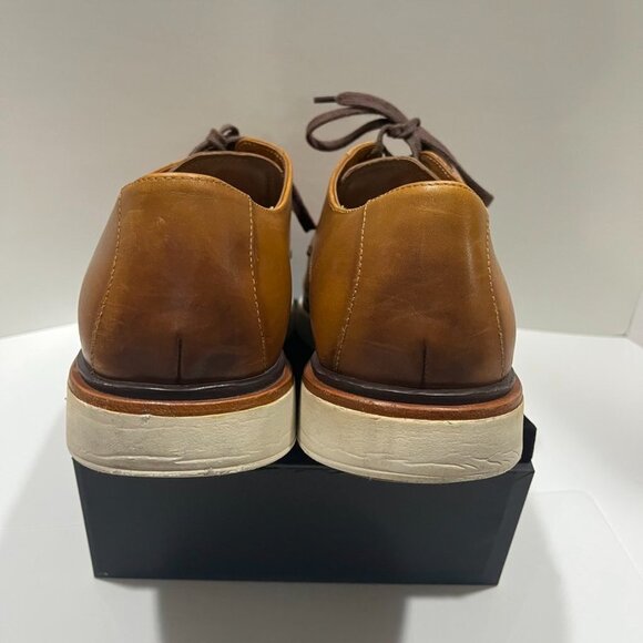 Allen Edmonds Carson Hybrid Derby Leather Shoes Cognac Brown main image 5